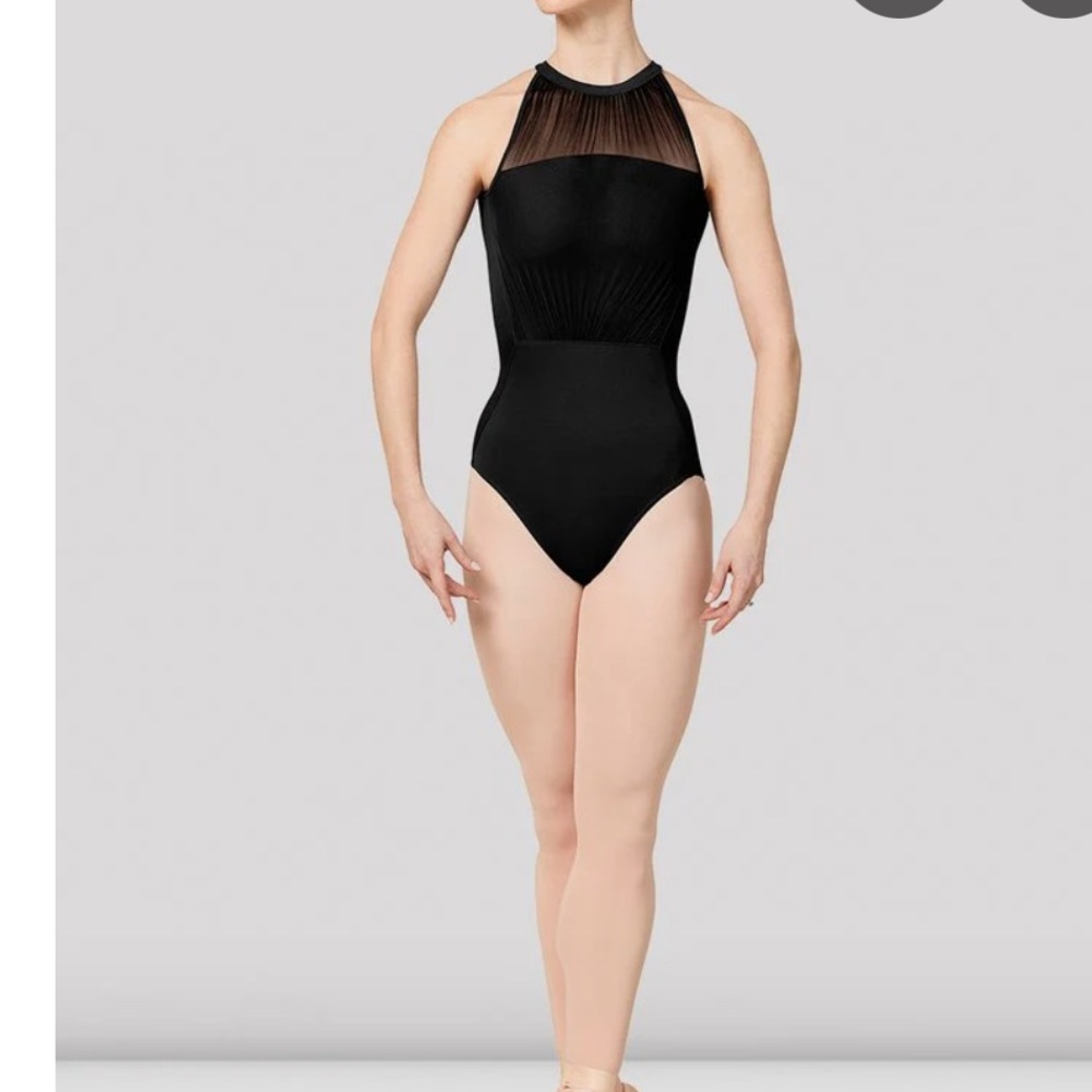 Mirella high neck mesh leotard